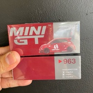 Mini GT 963 Fiat Abarth 595 LB-WORKS x Abas Works Diecast Car Model