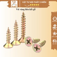 Yellow wood screws for connecting wood in the carpentry industry in all sizes from 1.5cm to 6cm _BLU