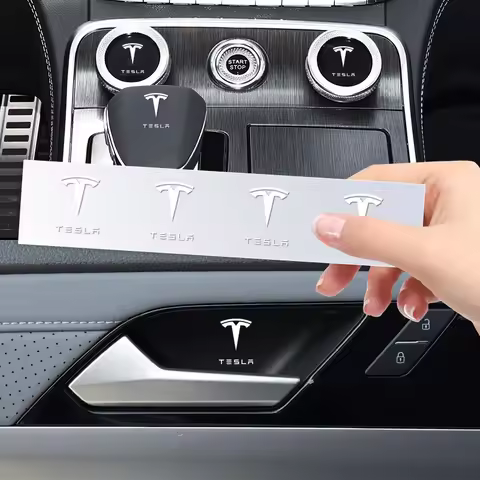 New Car Rearview Mirror Sticker Car Decoration Decal For Tesla Model 3 S X Y 2022 Style Roadster Coi