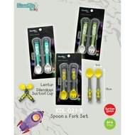 Kandila spoon & fork w/case kdl021-3