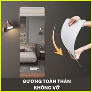 Full Body Mirror Wall Stickers Shatterproof Monolithic Glass Mirror Stickers High-Quality Convenient Monolithic Bathroom Door