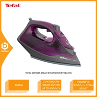 Tefal Steam Iron Express Steam 2600W Ceramic Soleplate FV2843 / FV2C48 Seterika Baju
