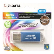 2.【RIDATA】HD16 隨身碟USB3.1 64G-藍