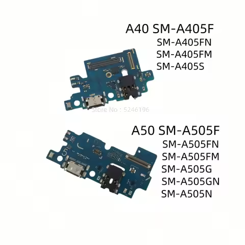 1pcs USB Charging Port Base Connector For Samsung Galaxy A40 SM-A405F SM-A405FN SM-A405FM A50 SM-A50