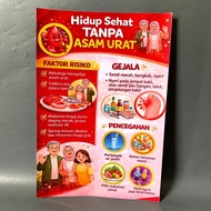 Health poster, healthy without gout, gout poster, gout disease poster