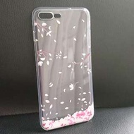 Iphone 7plus 粉紅花瓣手機殼 軟膠 電話殼 其他型號可訂 Sony