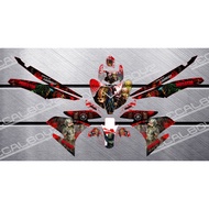 ♞,♘,♙,♟Decals, Sticker, Motorcycle Decals for Sniper 150,025,Predator,red