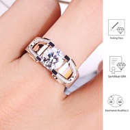 Fulin Moissanite Ring 2 Carat Color D
