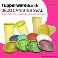 Penutup Bekas Makanan Tupperware Deco Canister Bulat  Round Tupperware Lid Seal Cover Replacement