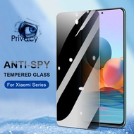 Anti Peeping Tempered Glass For Xiaomi Mi 13 12 11 Lite 12T 11T 11i 10T 9T Poco X5 X4 X3 M5 M4 M3 F5 F4 F3 F2 Pro Redmi Note 12 12S 11 11S 10 10s 9 9s 8 7 12C 10A 10C 9T 9A 9C 8A 7A Pocophone F1 Privacy Screen Protector