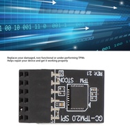 TPM 2.0 Security Module with 12-1 Pin 2 X 6P SPI Interface Module for Motherboard Standalone Crypto 