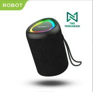 ROBOT Speaker Bluetooth 15W Super Bass Portable Wireless Speaker Waterproof IPX7 RGB Light TWS Inter