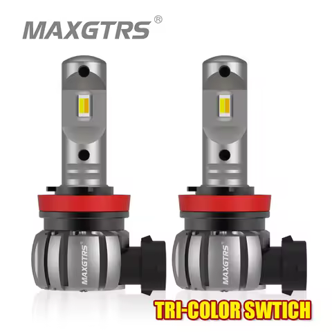 2X H11 H3 LED Fog Light Bulbs H8 H9 H16 JP 9005 9006 HB3 HB4 LED CSP 6000k White/3000k Golden DRL Ca