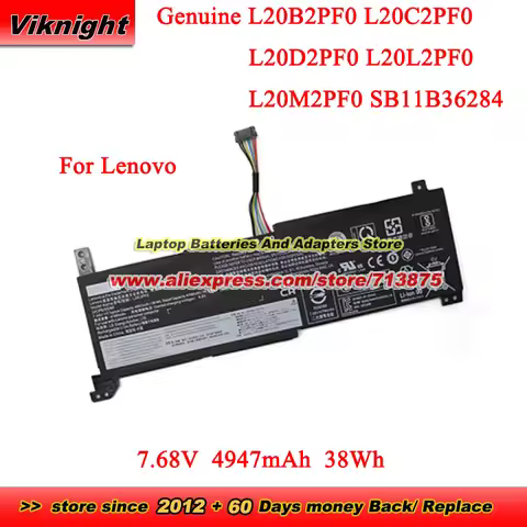 Genuine L20B2PF0 L20L2PF0 Battery L20C2PF0 L20D2PF0 SB11B36284 For Lenovo IdeaPad 3 V14 V15 V17 G2 I