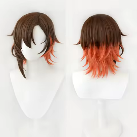 Yakumo Cosplay Wig Game Nu: Carnival Yakumo Short Gradient Heat Resistant Synthetic Hair Halloween P