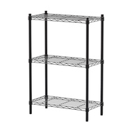 [特價]【dayneeds】輕型 60x30x90公分 三層烤漆黑波浪架