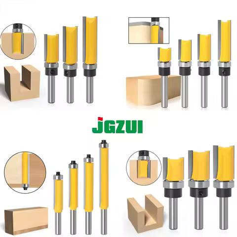 1/4in 8MM SHANK Z4 Flush Trim Router Bit Cutter For Wood BIT Router Bit