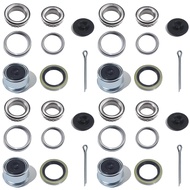 4Sets L68149 L44649 Boat Trailer Axle Bearing Kit for 3500 lbs 1-3/8'' to 1-1/16'' #84 Spindle with 