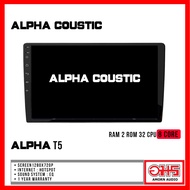 Alpha Coustic จอแอนดรอยด์ 9นิ้ว  10นิ้ว Androidแท้ Ram2 Rom32 CPU 4core และ 8core จอแอนดรอยติดรถยนต์ Android amornaudio