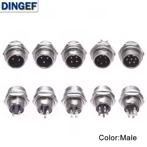 1Set/lot GX12 2/3/4/5/6/7 Pin Male + Female 12mm L88-93 Circular Aviation Socket Plug Wire Panel Con