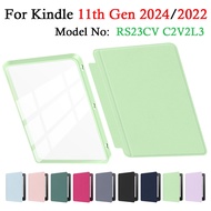 For Kindle 11th generation 2024 2022 RS23CV C2V2L3 Snap-on 2in1 Acrylic E-Reader Case