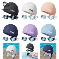 Amuzocity SiaBiced Swim Goggles & Swim Cap Set Eyewear Comfortable Lightweight Swimming Goggles