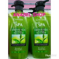 Ginvera Real Spa Green Tea Revitalizing Shower Scrub Body Wash 750ml