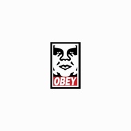 OBEY GIANT logo face graffiti vandal punk sticker