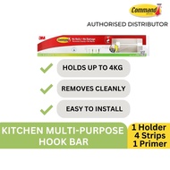 3M Command Kitchen Accessories - Multi-Purpose Hook Bar (With Primer) 17656D