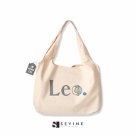 Sevine Tote Bag Kanvas Tas Wanita Kuliah Fashion Laptop Totebag  Aesthetic Zodiac Series - CZ