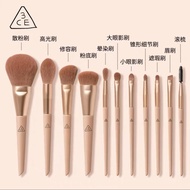 3CE Ultra Soft Makeup Brushes Sugar Coated Sakura Set Cheek Blush Eyeshadow Highlighter Brush Face B