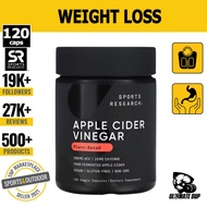 Sports Research | Apple Cider Vinegar with Cayenne Pepper | 520 mg | Support Diet Cleanses & Digesti