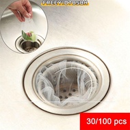 FREEYIO785BH 30/100 Pcs Kitchen Drain Debris Hair Isolation Disposable Clogging Prevent