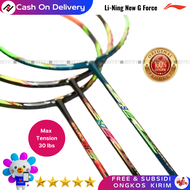 New Completed item! Raket Bulutangkis Asli Badminton Racket Original Lining G Force 8 9 10 Bonus Tas
