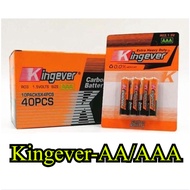Kingever Original Extra Heavy Duty Battery AA/AAA 1.5v 4-40pcs