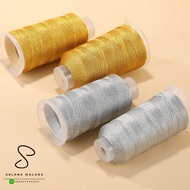 1 meter of metallic gold & silver thread (6ply, 9ply, 12ply)