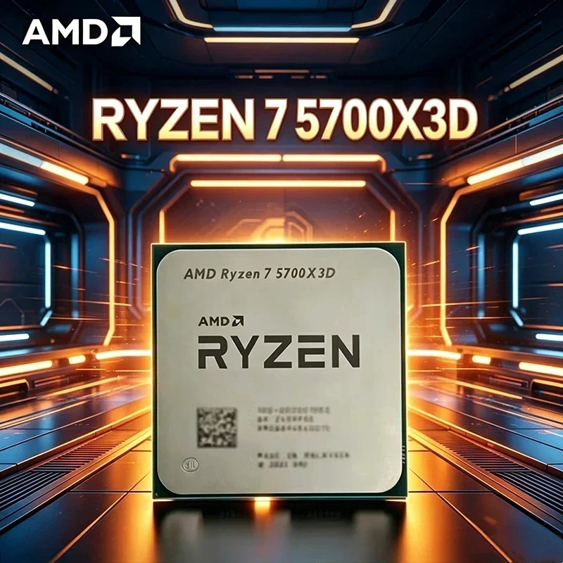 AMD | AMD Ryzen 7 5700X3D Bulk CPU for X570 B550 8-Cores 16-Threads 3 GHz Up to 4.1 GHz 105W AM4 CPU