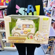 Educational Multifunctional Bus Car Universal Driving 4 in 1 Hand Drum Piano Whack-a-Mole Baby Toys