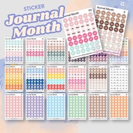 Monthly Journal Sticker Monthly Journal Sticker/ Aesthetic Moon/