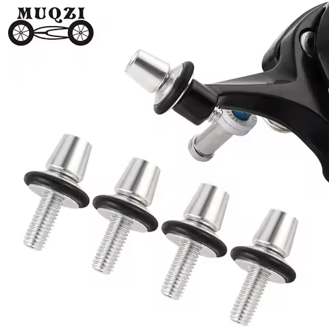 MUQZI 4pcs Bicycle Brake Cable Adjuster Screw Clamp Fine Adjustment Bike M6 Aluminum Alloy V Brake C