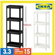 IKEA VESKEN 4TIER Shelf unit ikea rack Kitchen Spice Rack Bathroom Rak Dapur