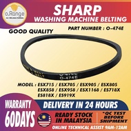 O-474E ESX715 ESX705 ESX905 ESX858 ESX958 ESX1168 ES718X ES818X ES919X SHARP WASHING MACHINE BELTING