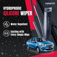 Kamatto Wiper Mitsubishi Attrage (2013-Present) Hydrophobic Silicone Water Repelling Coating