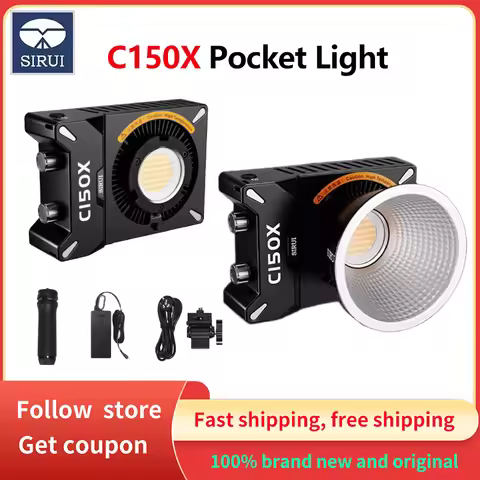 SIRUI C150X LED COB Pocket Light Bi-Color 2800K-6500K 150W Portable Handheld Video Photography Light