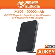 Aukey PB-MS05 / MS06 5000mAh / 10000mAh 30W Qi2 Bank Kuasa Pengecasan Tanpa Wayar Wireless Charging 
