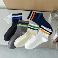 Spring Autumn Socks Men's Socks Mesh Breathable Autumn Pure Cotton Cotton Socks Sports Socks Middle 