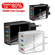 Pengecas USB Caas Cepat ugreen charger Smart 4-Port Charger 4USB 5V 3A European Standard Mobile Phon