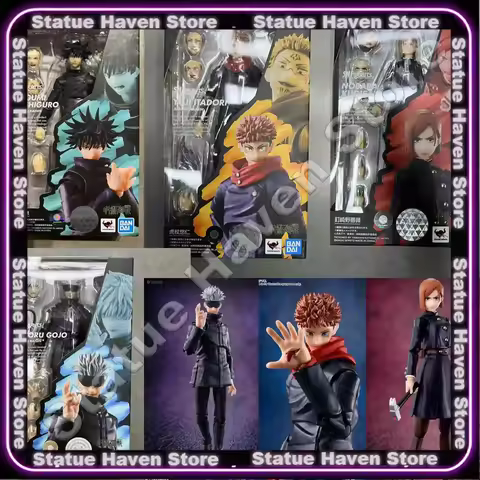 BANDAI S.H.Figuarts SHF Jujutsu Kaisen 0 Theater Edition Gojo Fushiguro Megumi Itadori Yuji Nobara G