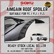 Aimgain Design Honda Civic Fe Fl1 Fl5 2022-2025 Roof Spoiler Diffuser Gloss Black Rear Wing Pnp Body