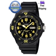 [Men] 100% ORIGINAL CASIO MRW-200H-9BVDF Fashionable Diver Design,Day & Date Display Watch